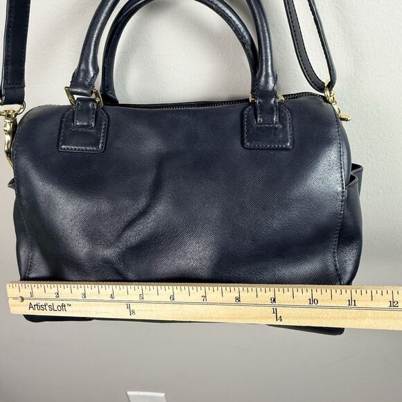 Tory Burch Black Robinson Saffiano Leather Satchel Handbag Purse **READ - Picture 13 of 16